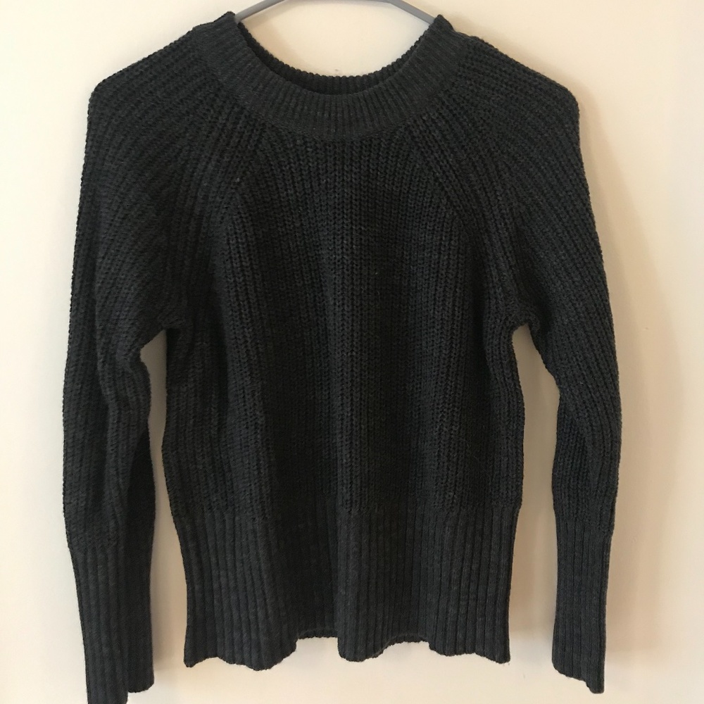 Universal Thread Black Dark Grey Knit Sweater XS